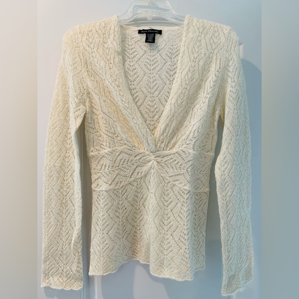Heart Moon Star mohair/nylon/acrylic/lurex Sweater - Picture 2 of 7